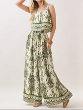 Load image into Gallery viewer, Flowy Crop Top and Wide Leg Pants Set
