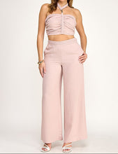 Load image into Gallery viewer, Braid Detail Halter Top and Pants Set
