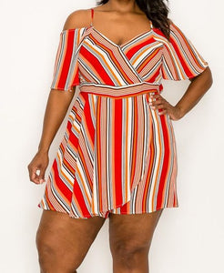 Multi-Color Stripe Romper