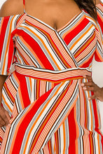 Load image into Gallery viewer, Multi-Color Stripe Romper
