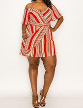 Load image into Gallery viewer, Multi-Color Stripe Romper
