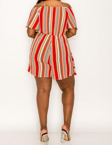 Multi-Color Stripe Romper