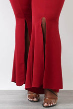 Load image into Gallery viewer, Strapless V Shape Flared Leg Jumpsuit
