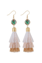 Load image into Gallery viewer, Layered Tassel Drop Earrings
