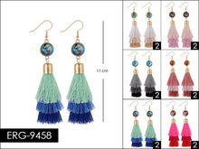 Load image into Gallery viewer, Layered Tassel Drop Earrings
