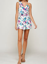 Load image into Gallery viewer, Single Shoulder Floral Print Romper
