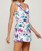 Load image into Gallery viewer, Single Shoulder Floral Print Romper
