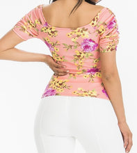 Load image into Gallery viewer, Mid Shoulder Floral Top
