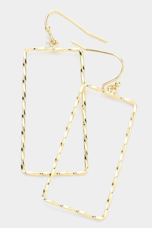 Rectangle Dangle Earrings