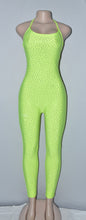 Load image into Gallery viewer, Neon Green Rhinestone Jumpsuit-Jumpsuit-Just 4 You Fashions Online Clothing Store Grand Cayman Cayman Islands
