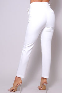 High Rise Belted Pants